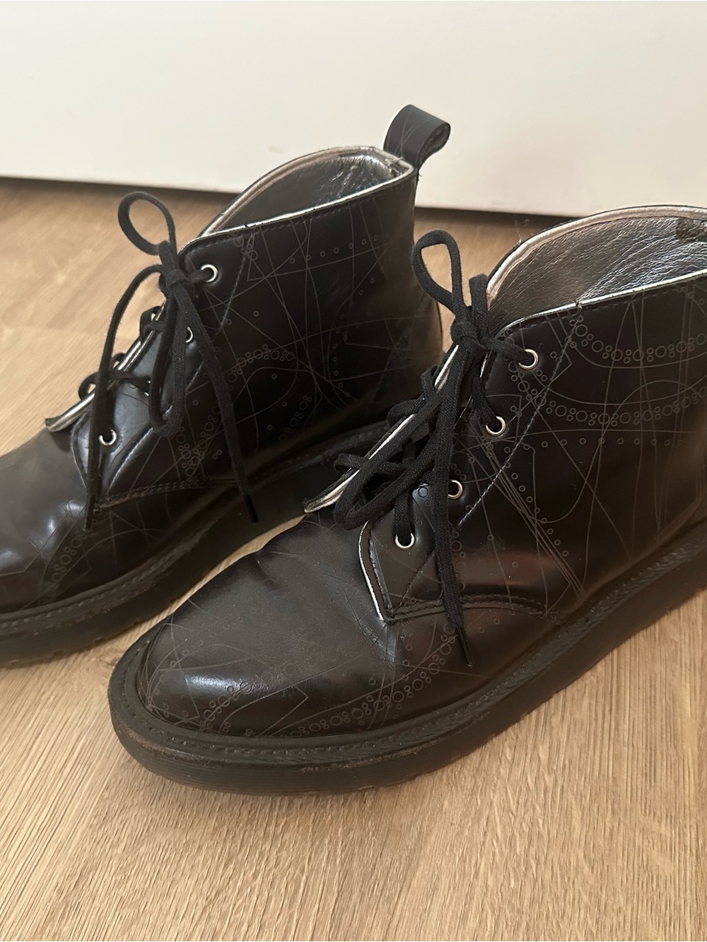 Dr. Martens Black Leather Lace-Up Ankle Boots